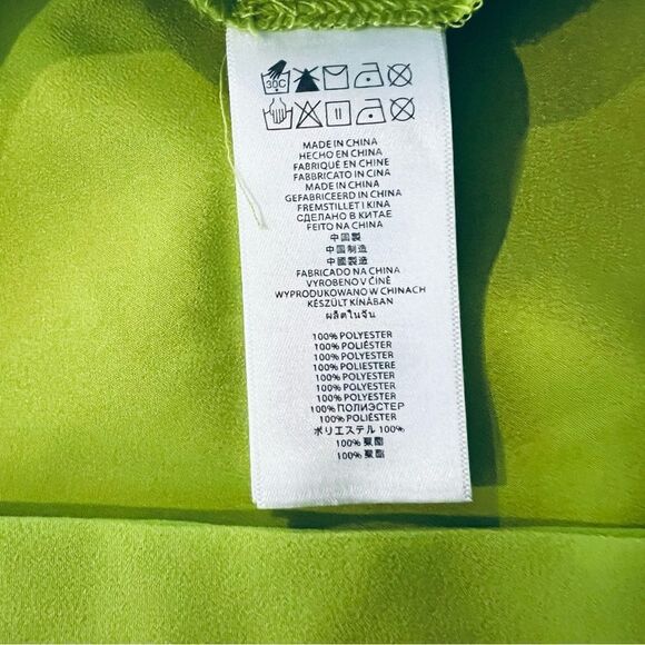 Michael Kors Sleeveless Lemon Lime Buttoned Down Blouse size M - Picture 7 of 7